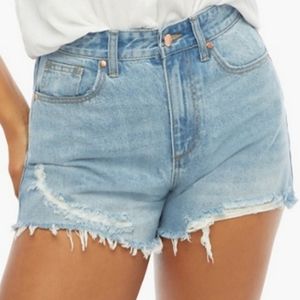High waisted Loose Rigid Shorts